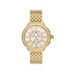 Michele Serein Chronograph Quartz Silver Dial Ladies Watch MWW21A000070