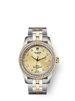 Tudor Glamour Date Automatic Diamond Ladies Watch 53023-0021