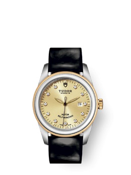 Tudor Glamour Date Automatic Diamond Ladies Watch, Article 53003-0041