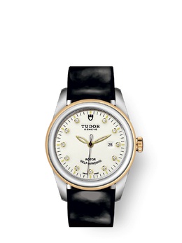 Tudor Glamour Date Ladies Watch 53003-0078 Automatic Diamond