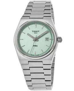 Brand New Authentic Tissot PRX 35mm Green Dial Steel Women's Watch T13721011091