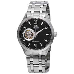 Orient Open Heart Automatic Black Dial Mens Watch FAG03001B0