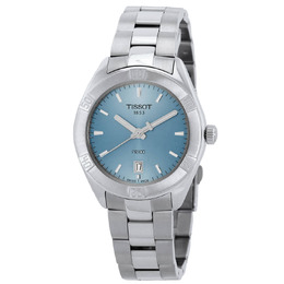 Tissot PR100 Quartz Light Blue Dial Ladies Watch T1019101135100
