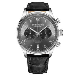 Stuhrling Original Monaco Chronograph Quartz Grey Dial Mens Watch M17969