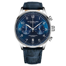 Men's Chrono Blue Dial Watch Stuhrling Original Monaco M17970