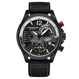 Stuhrling Aviator Chronograph Quartz Black Dial Mens Watch m17975
