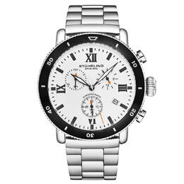 Stuhrling Original Monaco Chronograph Quartz White Dial Mens Watch M17992