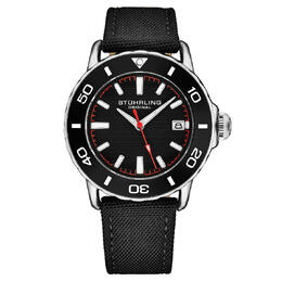 Stuhrling Original Aquadiver Automatic Mens Watch with Blue Dial, m17996