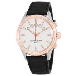 Frederique Constant Yacht Timer Automatic fc-380vt4h2 - Men's Watch with Rose Gold-Tone Stainless Steel Case and Black Rubber Strap