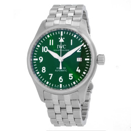 IWC Pilot Mark XX Automatic Mens Watch - Green Dial (IW328206)