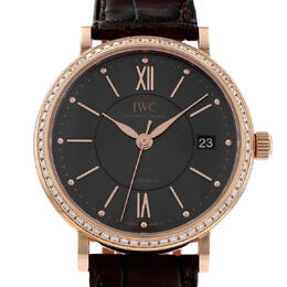 Pre-owned IWC Portofino Diamond Grey Dial Unisex Watch IW458108