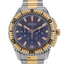 Pre-owned Zenith El Primero Stratos Flyback Chronograph Automatic Brown Dial Mens Watch Serial Number: 51.2061.405