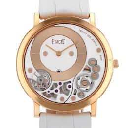 Pre-owned Piaget Altiplano Hand-Wind White Dial Watch with G0A42110