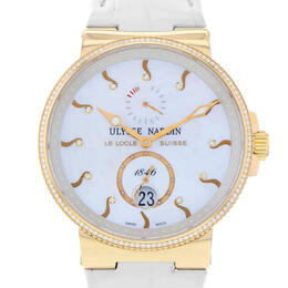 Ulysse Nardin 265-66 Marine Chronometer Automatic Diamond Mens Watch