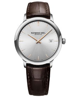 Мужские швейцарские часы Toccata с коричневым кожаным ремешком, 39 мм Raymond Weil 8562270 | brown