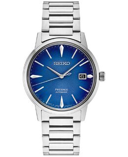 Мужские автоматические часы Presage с браслетом из нержавеющей стали, 40 мм Seiko 14684793 | blue