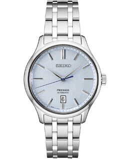 Мужские автоматические часы Presage с браслетом из нержавеющей стали, 42 мм Seiko 11971007 | light blue