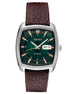 Мужские автоматические часы Recraft с коричневым кожаным ремешком, 40 мм Seiko 4819900 | no color