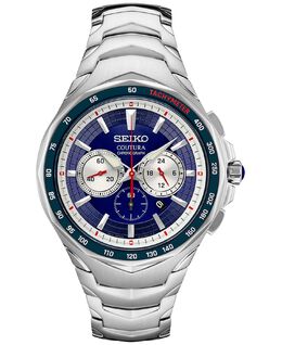 Мужские часы-хронограф Coutura с браслетом из нержавеющей стали, 46 мм Seiko 14684796 | blue