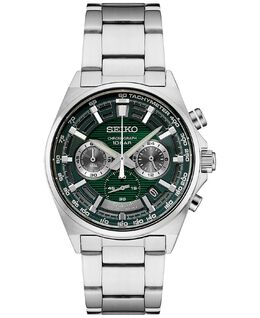 Мужские часы с хронографом Essentials из нержавеющей стали с браслетом 41 мм Seiko 14593978 | green