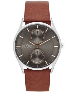 Мужские часы Holst с коричневым кожаным ремешком 40 мм SKW6086 Skagen 1476257 | no color
