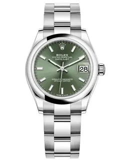 Rolex Datejust M278240-0011 Women's Watch Stainless Steel Mint Green Dial