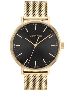 Золотистые часы-браслет с сеткой, 42 мм Calvin Klein 13756234 | gold