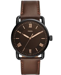Мужские часы Copeland с коричневым кожаным ремешком, 42 мм Fossil 11131225 | brown