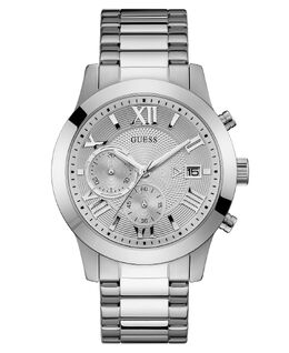 Мужские часы-хронограф с браслетом из нержавеющей стали, 45 мм Guess 5015257 | silver