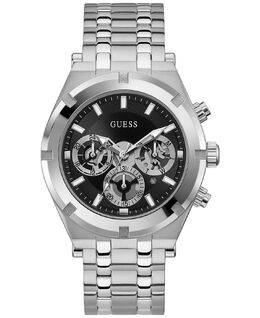 Мужские часы-браслет из нержавеющей стали 44 мм Guess 11664397 | silver-tone