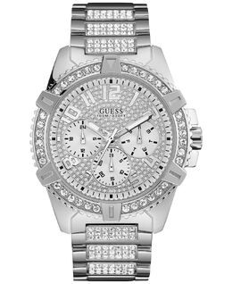 Мужские часы-браслет из нержавеющей стали 50 мм Guess 4654668 | silver