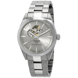 Tissot Gentleman Powermatic Automatic Rhodium Dial Watch T1274071108100