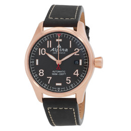 Alpina Startimer Pilot Automatic Black Dial Mens Watch al-525g3s4-sr