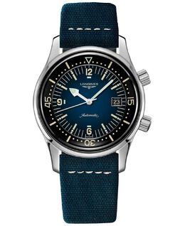 Мужские швейцарские автоматические часы Legend Diver с синим кожаным ремешком, 42 мм Longines 12450495 | blue