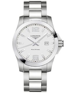 Мужские часы Swiss Conquest с браслетом из нержавеющей стали, 41 мм Longines 4656380 | no color