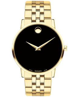 Мужские часы Swiss Museum Classic с золотистым PVD-браслетом из нержавеющей стали, 40 мм Movado 6617018 | no color