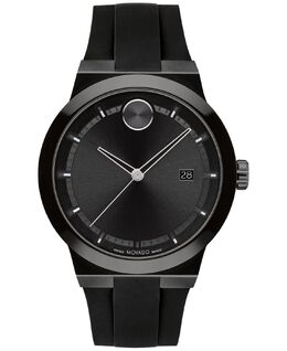 Мужские часы Swiss Fusion с черным силиконовым ремешком, 42 мм Movado 14267325 | black