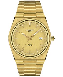 Мужские часы PRX с золотистым браслетом из нержавеющей стали, 40 мм Tissot 13779653 | gold
