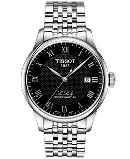 Мужские швейцарские часы T-Classic Le Locle Powermatic 80 серые с браслетом из нержавеющей стали 39,3 мм Tissot 6632026 | no color