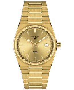 Часы-унисекс PRX с золотистым браслетом из нержавеющей стали, 35 мм Tissot 13779650 | gold