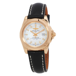 Breitling Galactic 32 Sleek Edition Automatic White Mother of Pearl Dial Ladies Watch h7133012/a802-208x