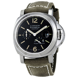Pre-owned Panerai Luminor Black Dial Mens Watch pam01090
