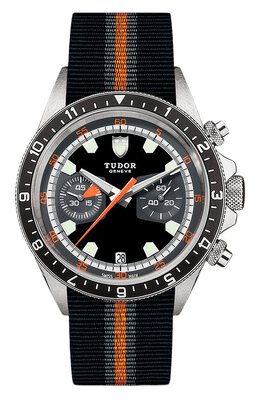 Часы Chrono Tudor 70330n/black fabric strap grey and orange/black gr