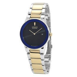 Citizen Eco-Drive Mens Watch AU1064-85L Blue Dial Two-Tone