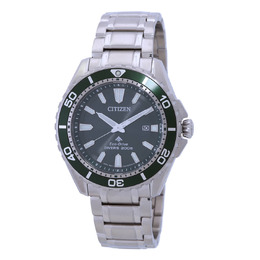 Citizen Promaster Marine Eco-Drive Green Dial Mens Watch BN019ечке