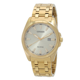 Citizen Peyten Eco-Drive BM7532-54P Mens Watch - Champagne Dial, Brown Leather Strap