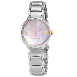 Citizen L Series Mother of Pearl Dial Ladies Watch - em0927-87y