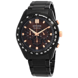 Citizen Chronograph Eco-Drive Brown Dial Mens Watch CA4534-81X