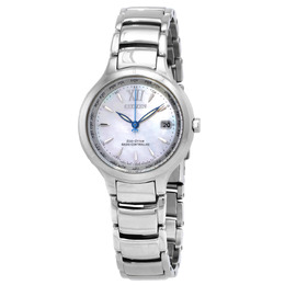 EC1170-85D Citizen Eco-Drive Perpetual World Time Mother of Pearl Dial Ladies Watch