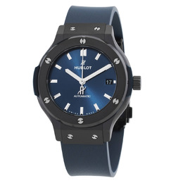 Hublot Classic Fusion Satin-finished Blue Sunray Dial Automatic Mens Watch 565.cm.7170.rx